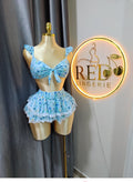 2-Piece Floral Tie-Front Skirt Set