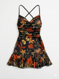 Midnight Autumn Floral Cami Dress