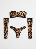 Leopard print lingerie set