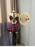 Strappy Lace Schoolgirl Costume