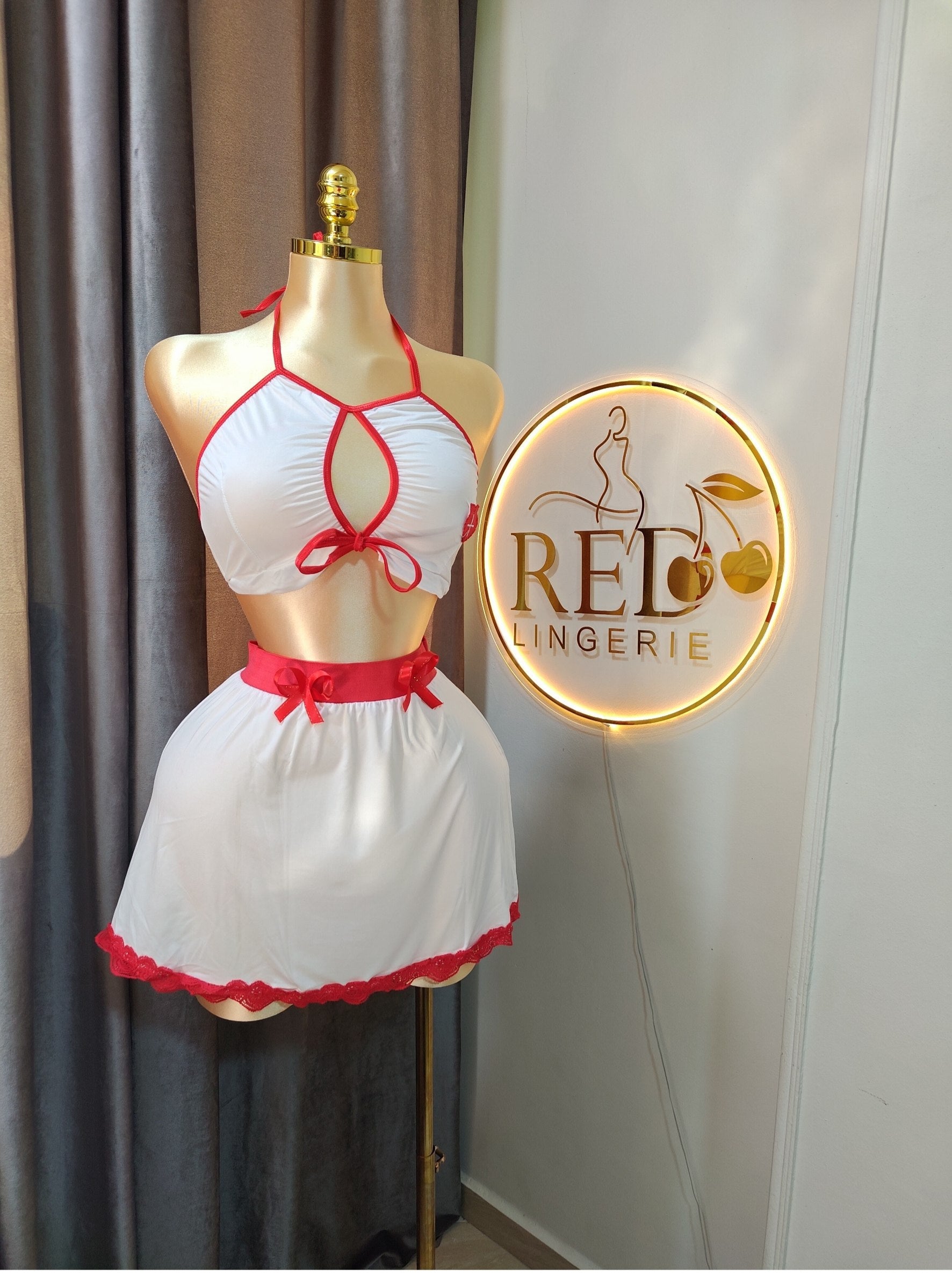 2-Piece Nurse Costume Loungewear