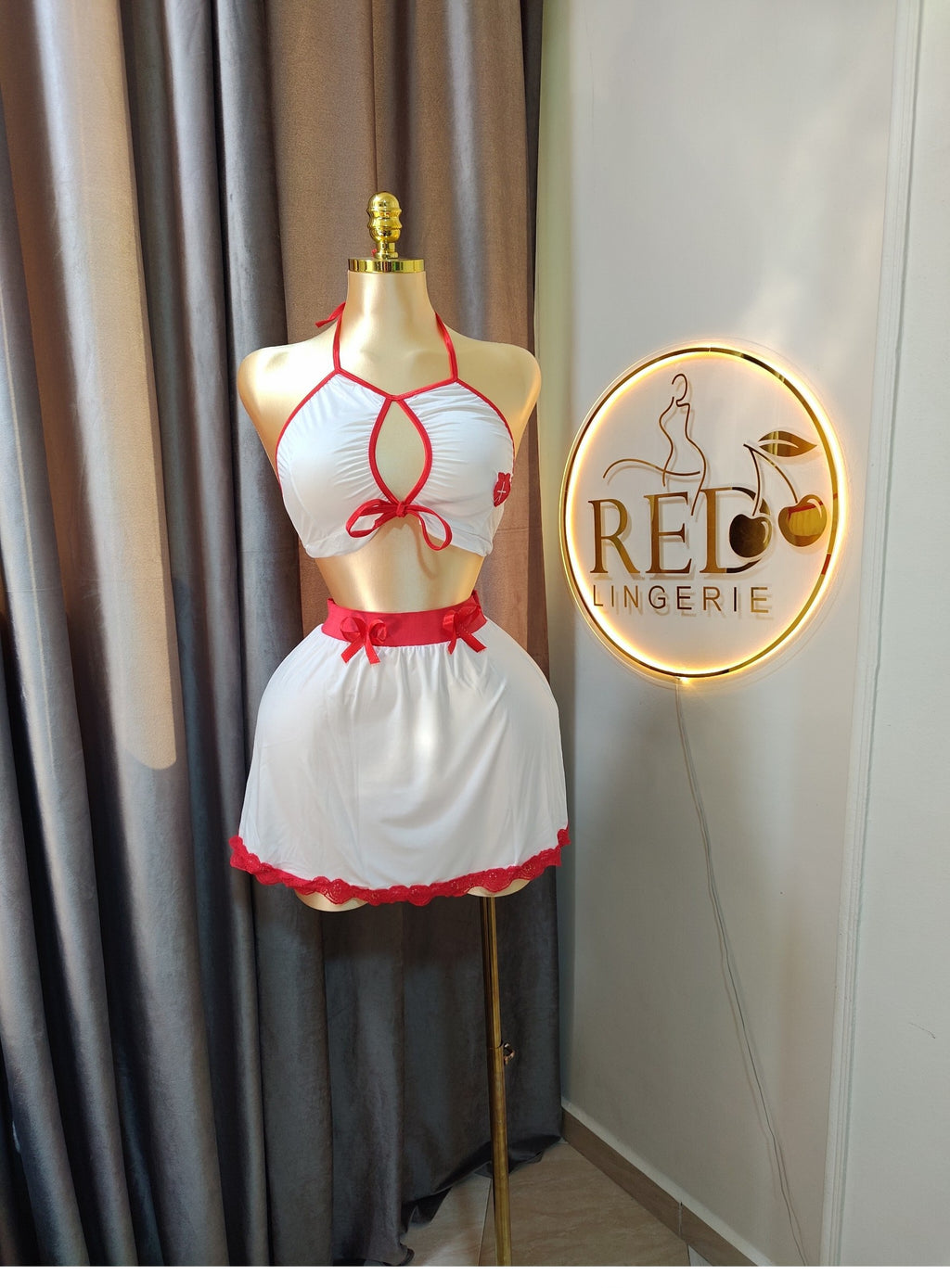 2-Piece Nurse Costume Loungewear