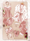 Premium 10-piece Syrian satin pajama set